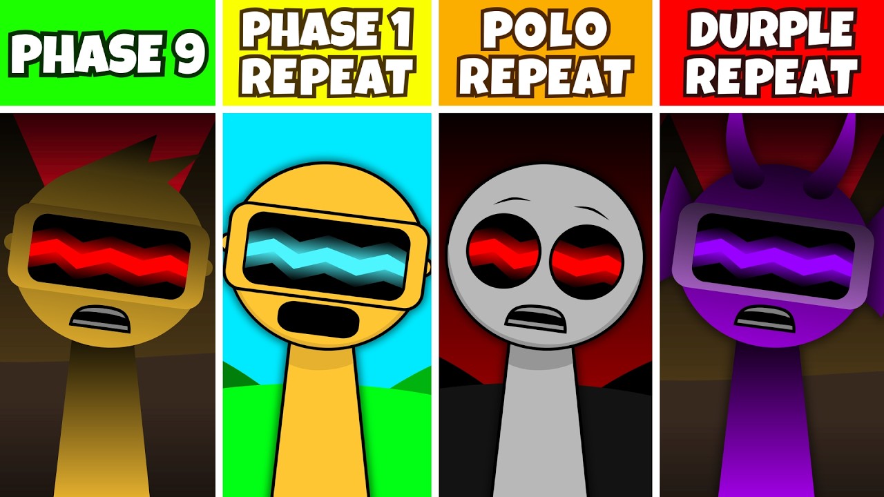 Incredibox Sprunki: Phase 1, Polo, Durple REPEAT After PHASE 9