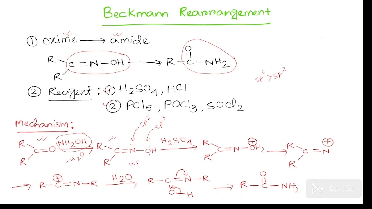 Beckmann Rearrangement |Mechanism |Name Reaction|