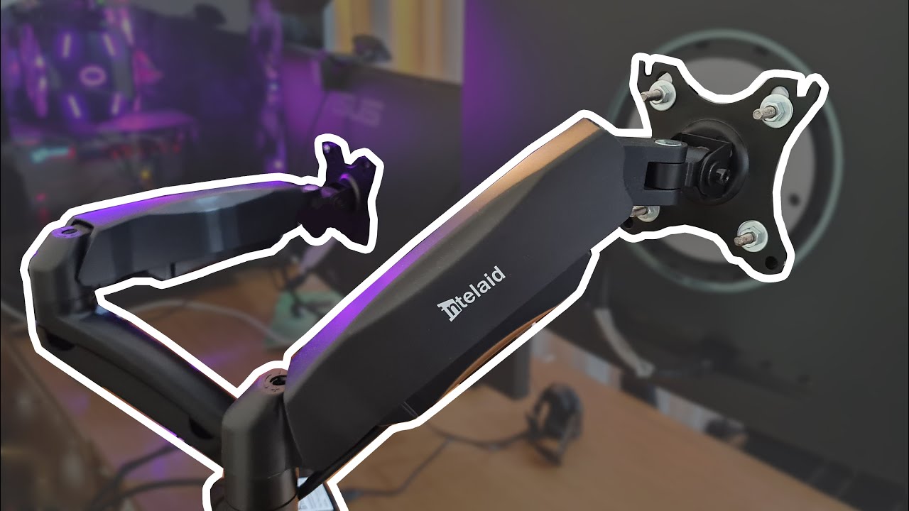 Soporte Doble Brazo Hidráulico INTELAID IT-DGB2U | UNBOXING Y COLOCACION - Dual Monitor Setup