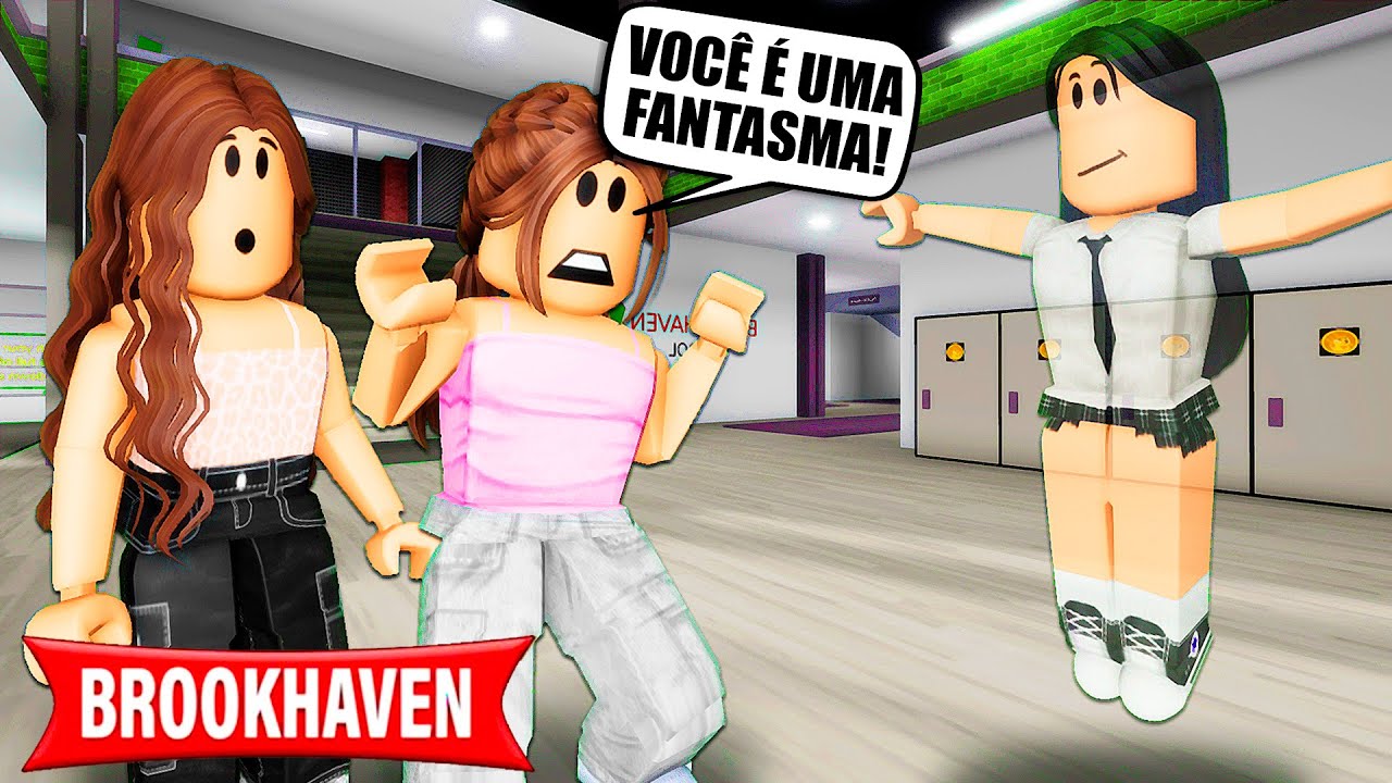 A ALUNA NOVA ERA UM FANTASMA? | Historinhas Brookhaven RP | Roblox
