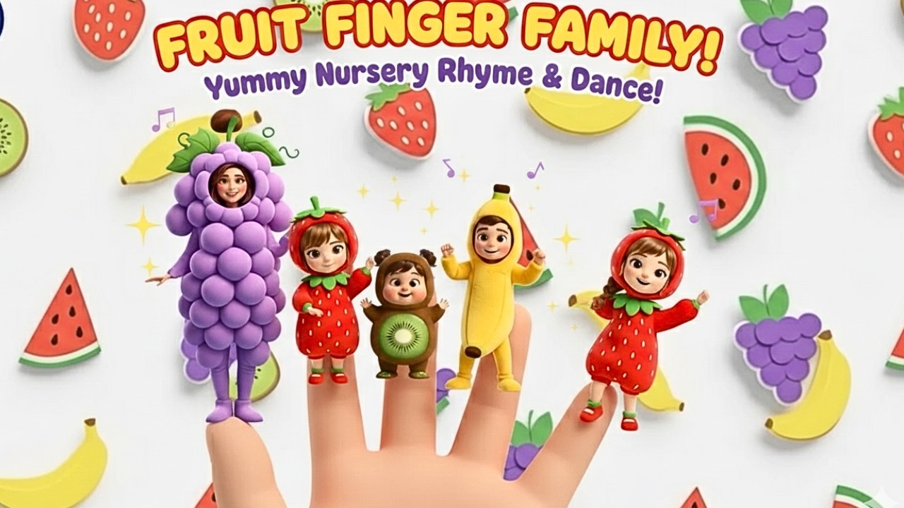 YUMMY!  The Fruit Finger Family Dance Challenge! (Action Song)| Kids Song | Nursery Rhymes
