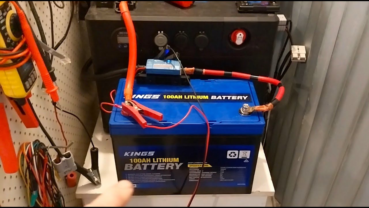 Kings 100 Ah Lithium Battery Capacity Test @ High Current Draw