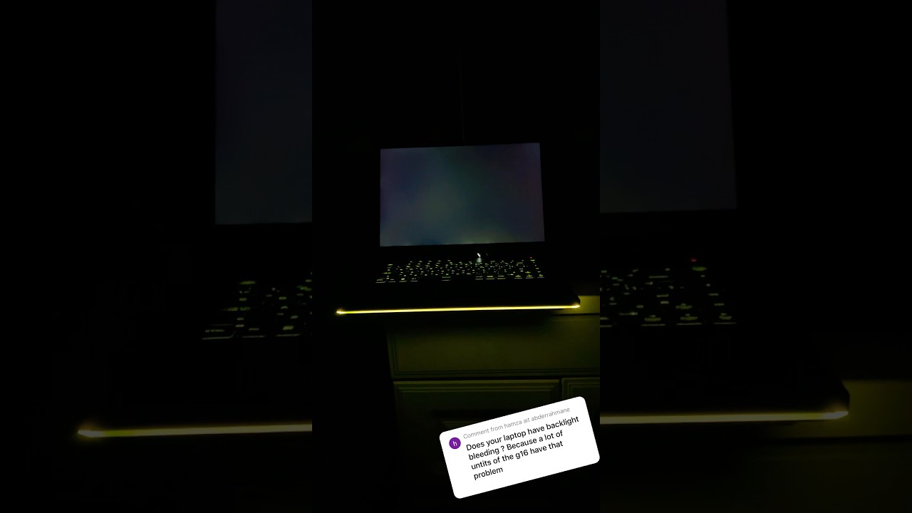 Backlight Bleeding Test ASUS ROG STRIX G16  #laptop #rog #gaming #asus #testing #backlight #display