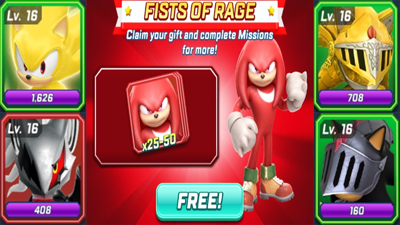 Sonic Forces Speed Battle - Fists of Range Event - Use My Max Level Runners - Android Gameplay 3D