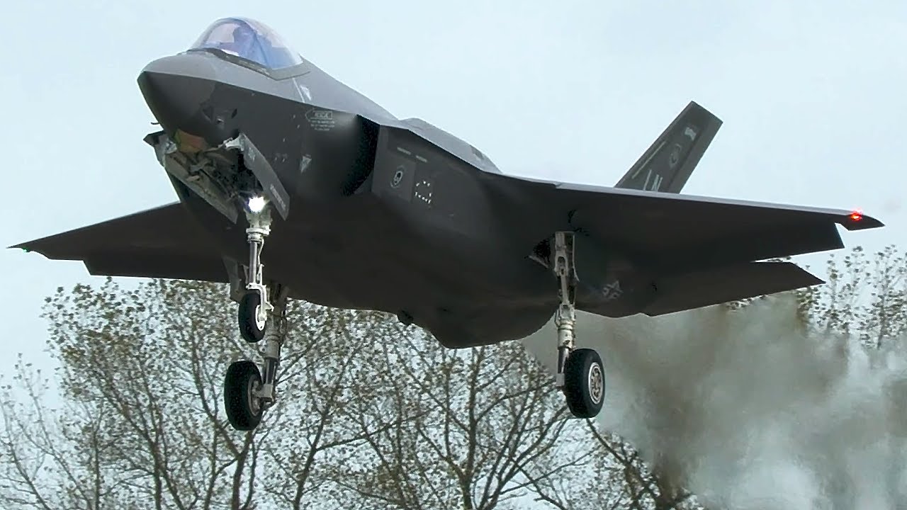 [4K] Many STEALTH Jets Touchdown after FRISIAN FLAG 23 Mission - Leeuwarden Close to the runway