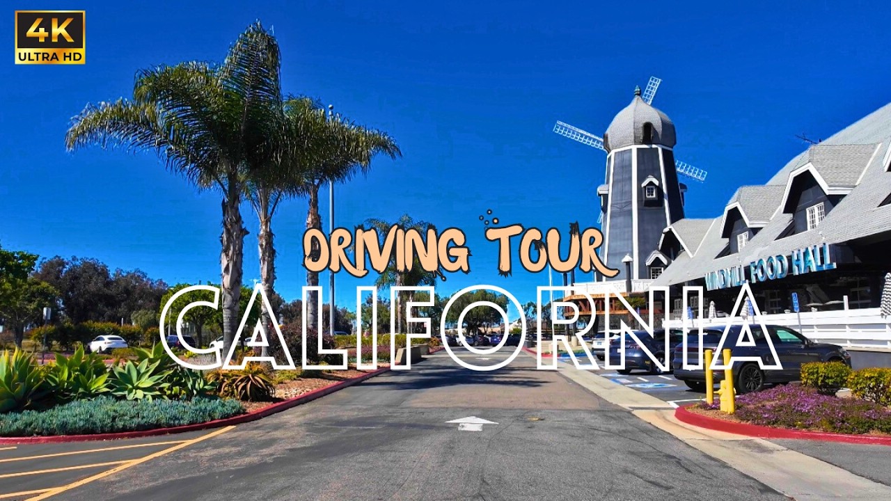 Relaxing Drive in Carlsbad & Encinitas | California Coast 4K