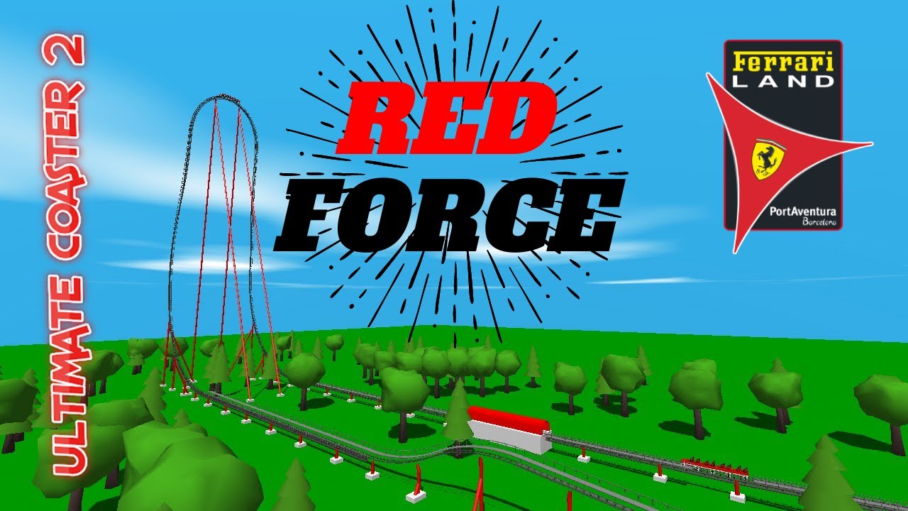 RED FORCE - FERRARI LAND - RECRIÇÃO - ULTIMATE COASTER 2