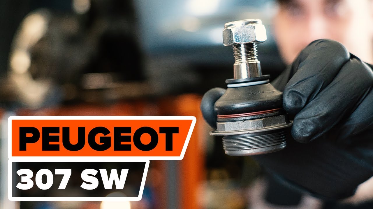How to change front ball joint on PEUGEOT 307 (3H) [TUTORIAL AUTODOC]