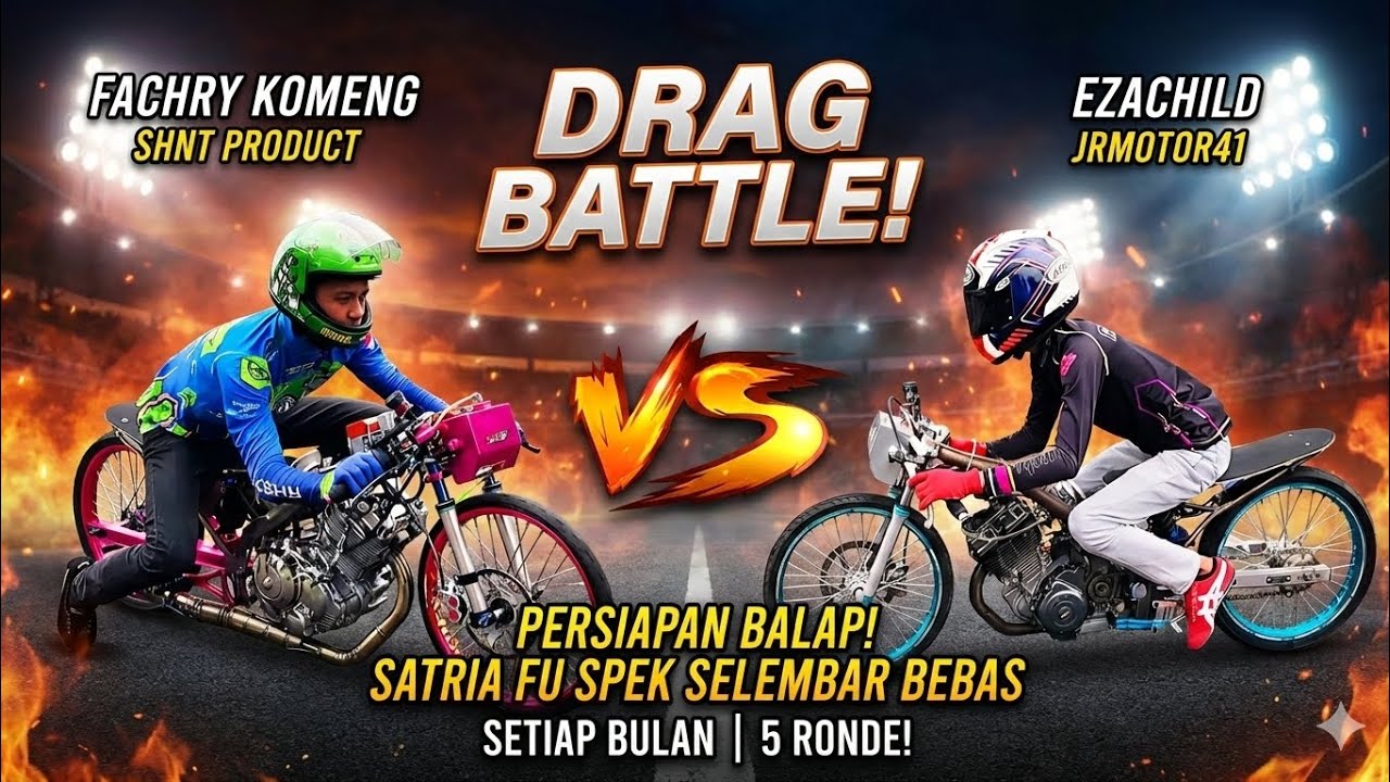 PROJECT 5 BULAN!! Fachry Komeng vs Ezachild. Adu Gengsi Satria FU Selembar Bebas