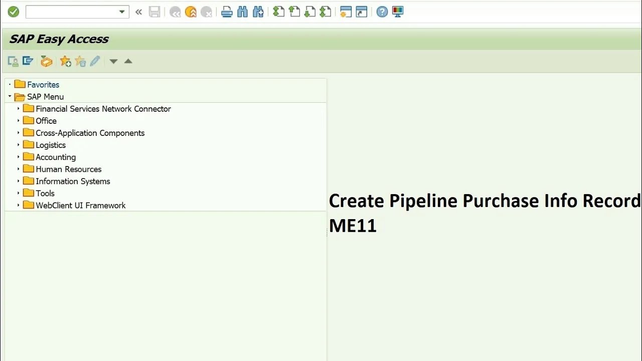 How to create Pipeline Purchase Info Record in SAP MM || Pipeline Video 2