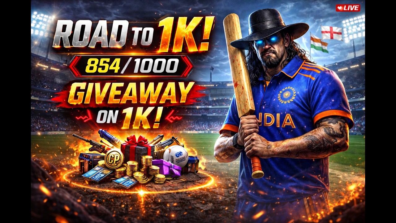 Ind vs Eng 🎮 | Road to 1K 🔥 (854/1000) | AvinashG-YT | LIVE Hinglish #roadto1k #codmbr #brlive