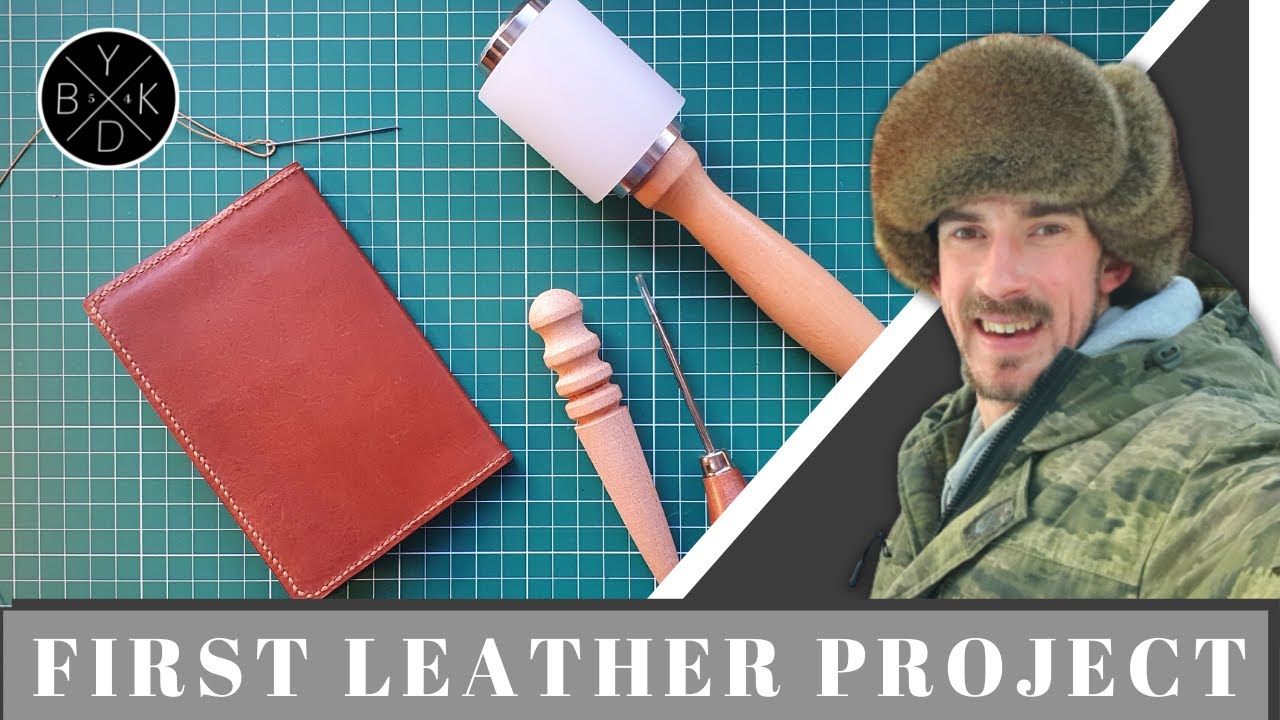 A PASSPORT COVER FOR MY WIFE | Easy first leather project | My First leathercraft project | BKYD