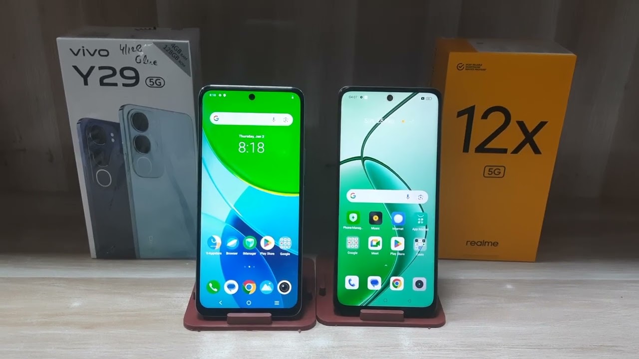 Vivo Y29 5G Vs Realme 12x 5G Comparison - Best Konsa ? | Gameing Processor 🎮 | Camera 📷 #Gp