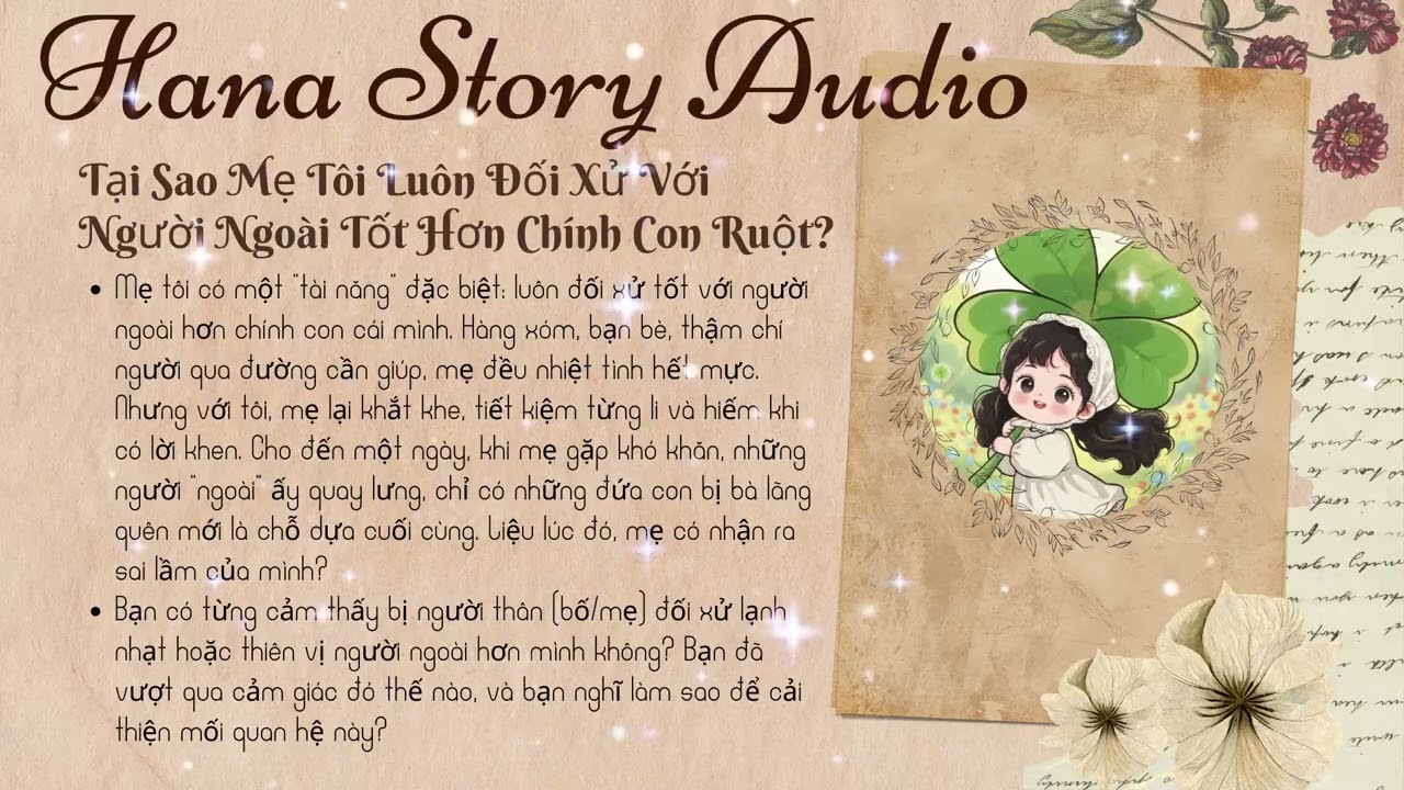 [Truyện Audio] Tại Sao Mẹ Tôi Luôn Đối Xử Với Người Ngoài Tốt Hơn Chính Con Ruột! | Hana Story Audio