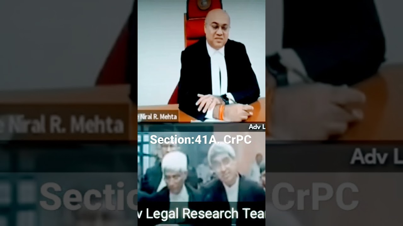#Crpc  Section.41A notice  to Advocate