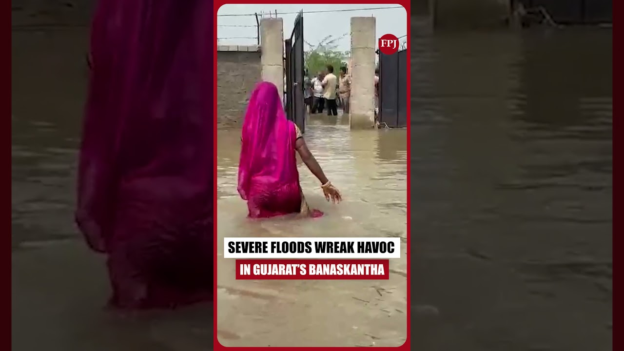 Severe Floods Wreak Havoc in Gujarat | #GujaratFloods #BreakingNews #India #FloodAlert