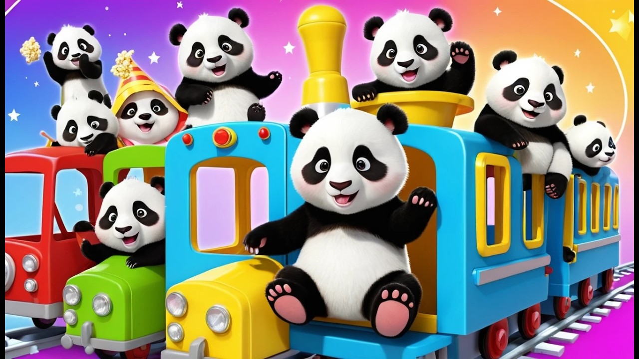 Пижамный поезд Панды Попкорн! 🐼🚂