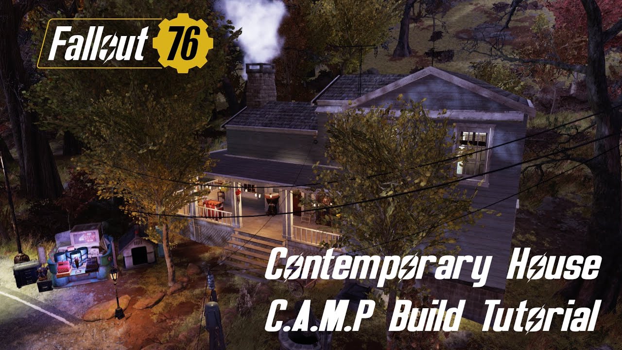 Fallout 76 Contemporary House C.A.M.P Build Tutorial