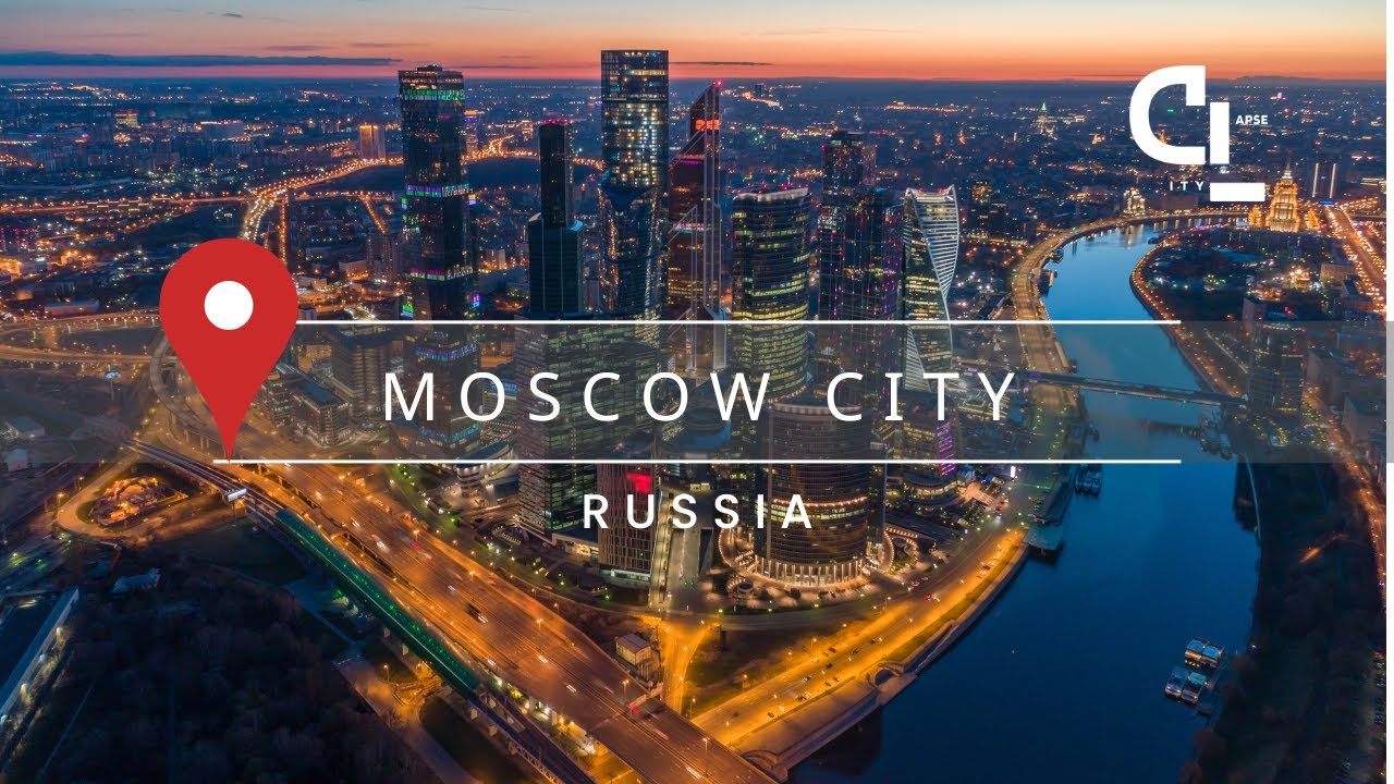 Moscow City - Russia in 4K UHD | Cityscape Aerial from Drone and Time Lapse
