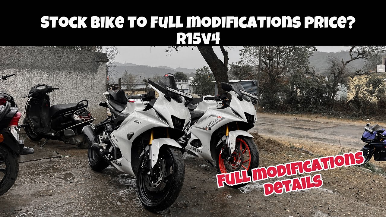 Stock to full modifications details R15v4 Intensity white🔥