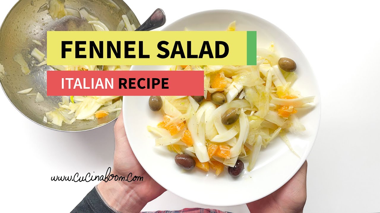 Fennel salad, italian recipe