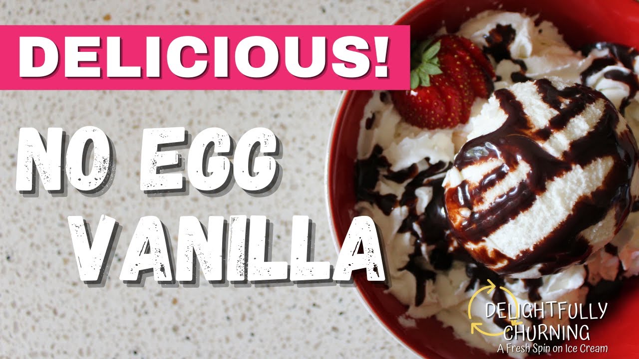 How to Make Vanilla Ice Cream in a KitchenAid with No Egg