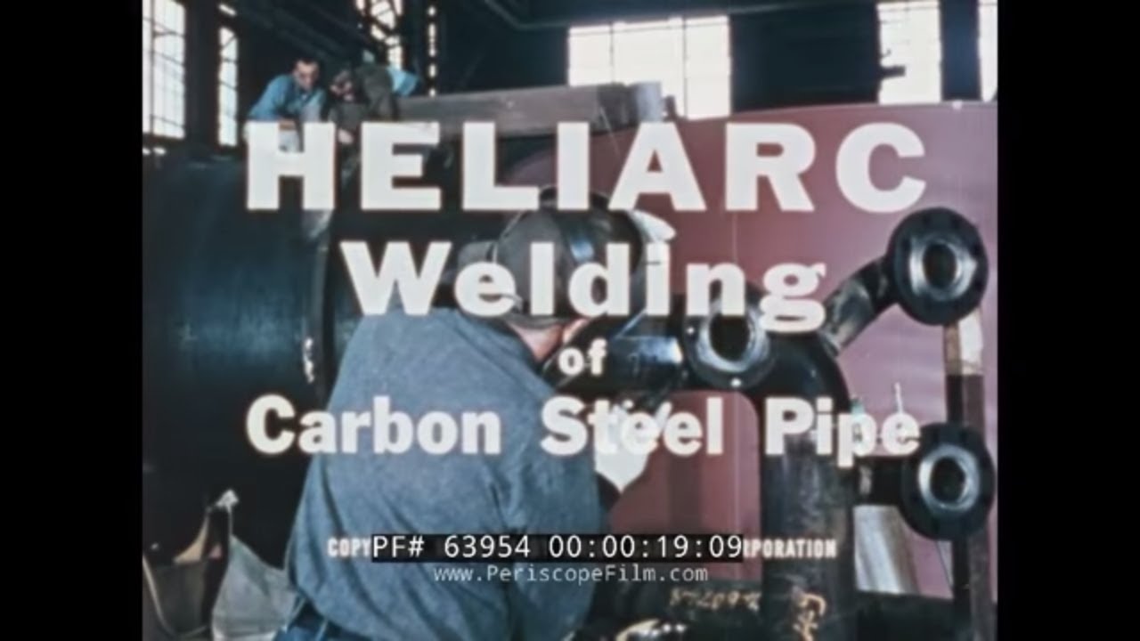 LINDE HELIARC / TIG WELDING FOR CARBON STEEL PIPE  1960s TRAINING FILM  63954