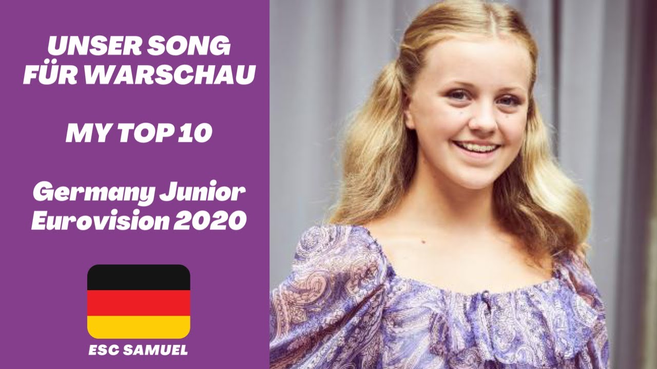 🇩🇪 MY TOP 10 - GERMANY JUNIOR EUROVISION 2020 (Dein Song Für Warschau)