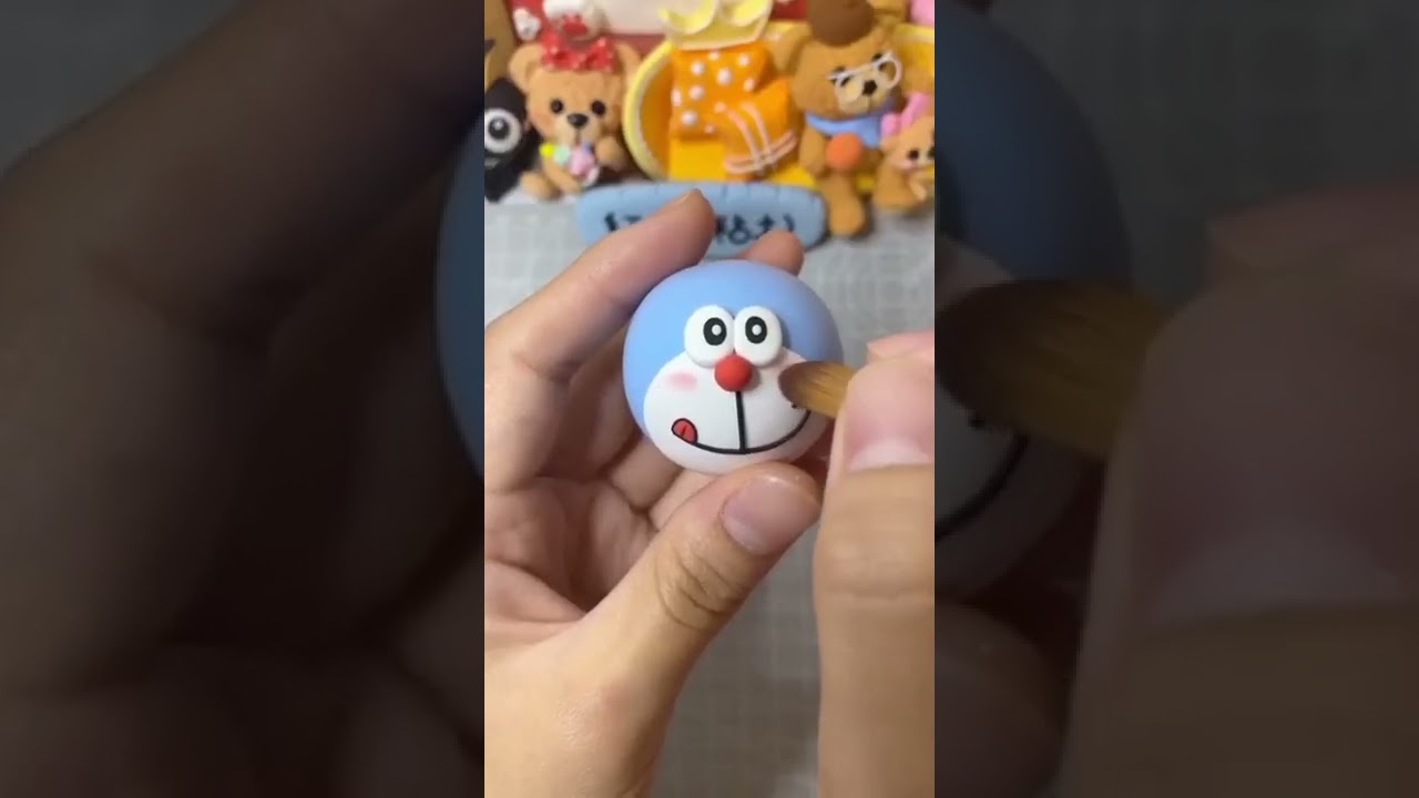 Diy polymer clay Doraemon |Dolly doll