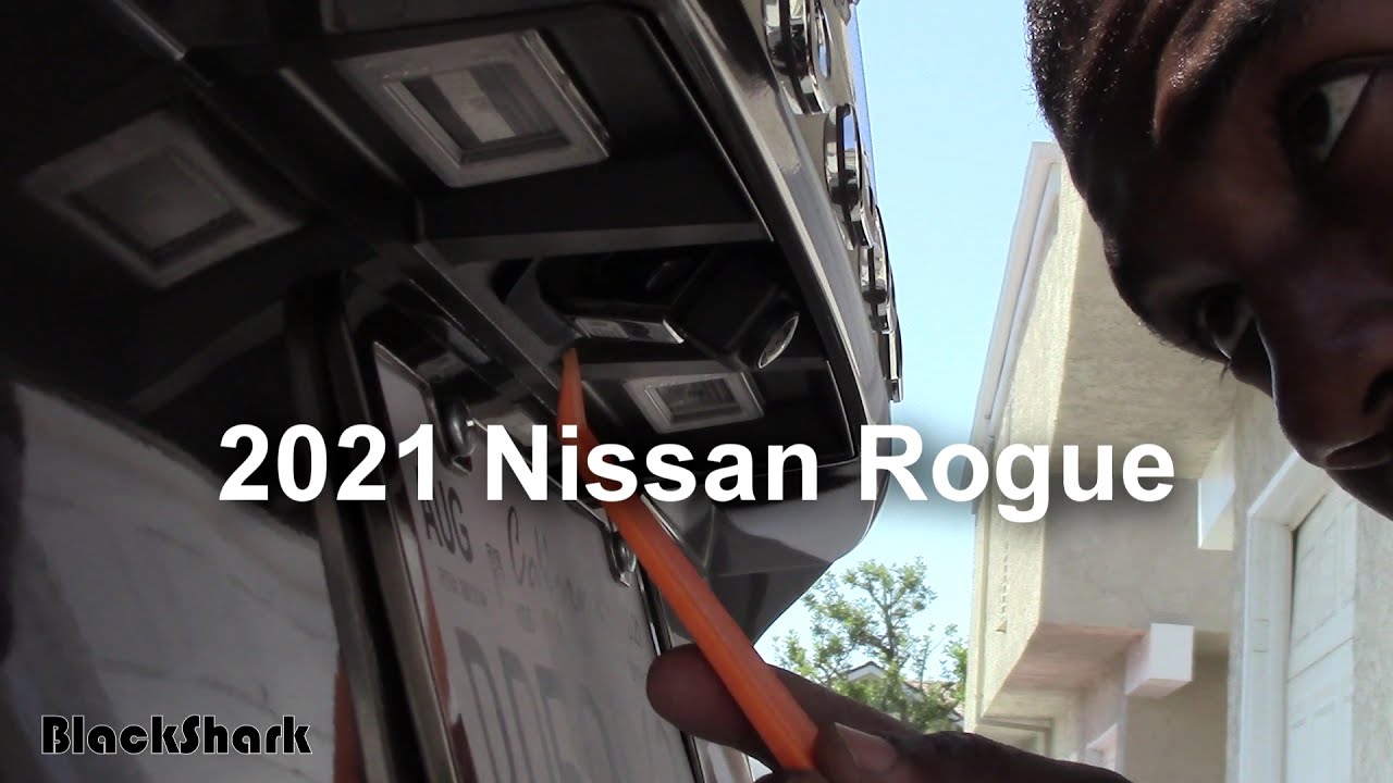 How to change license plate light on 2021+ Nissan Rogue