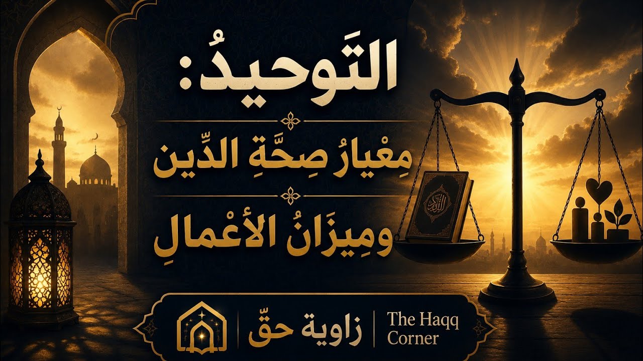 التَّوحِيدُ: مِعْيَارُ صِحَّةِ الدِّينِ وَمِيزَانُ الأَعْمَالِ ✅