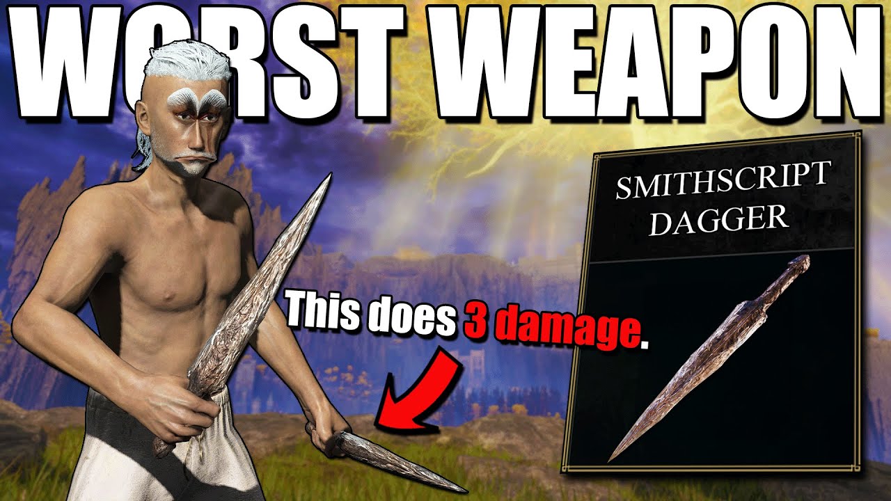 How Bad Is The WORST Weapon In Elden Ring?