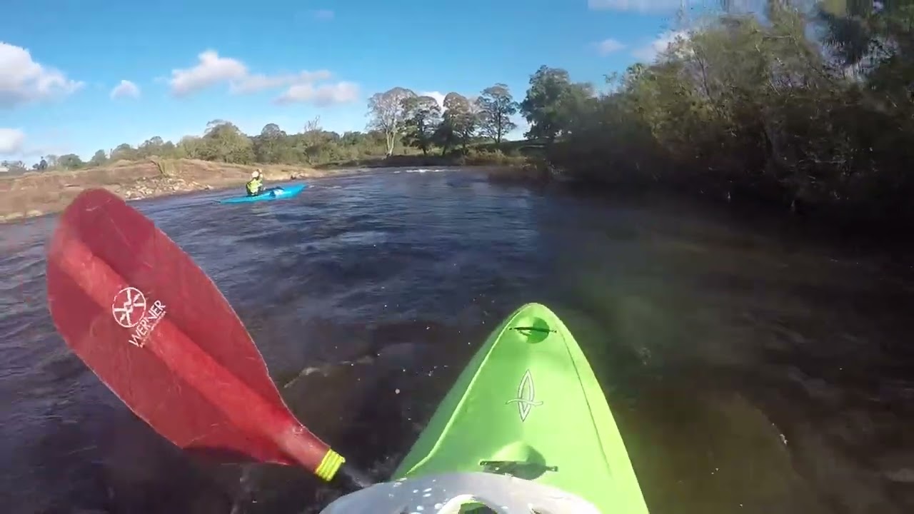 Paddling the river coquet