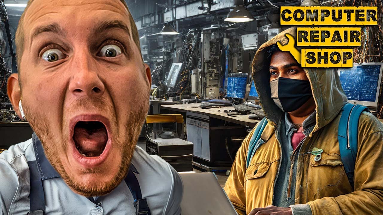 Ein DIEB klaut mitten am TAG meine COMPUTER! #02 - Computer Repair Shop Simulator