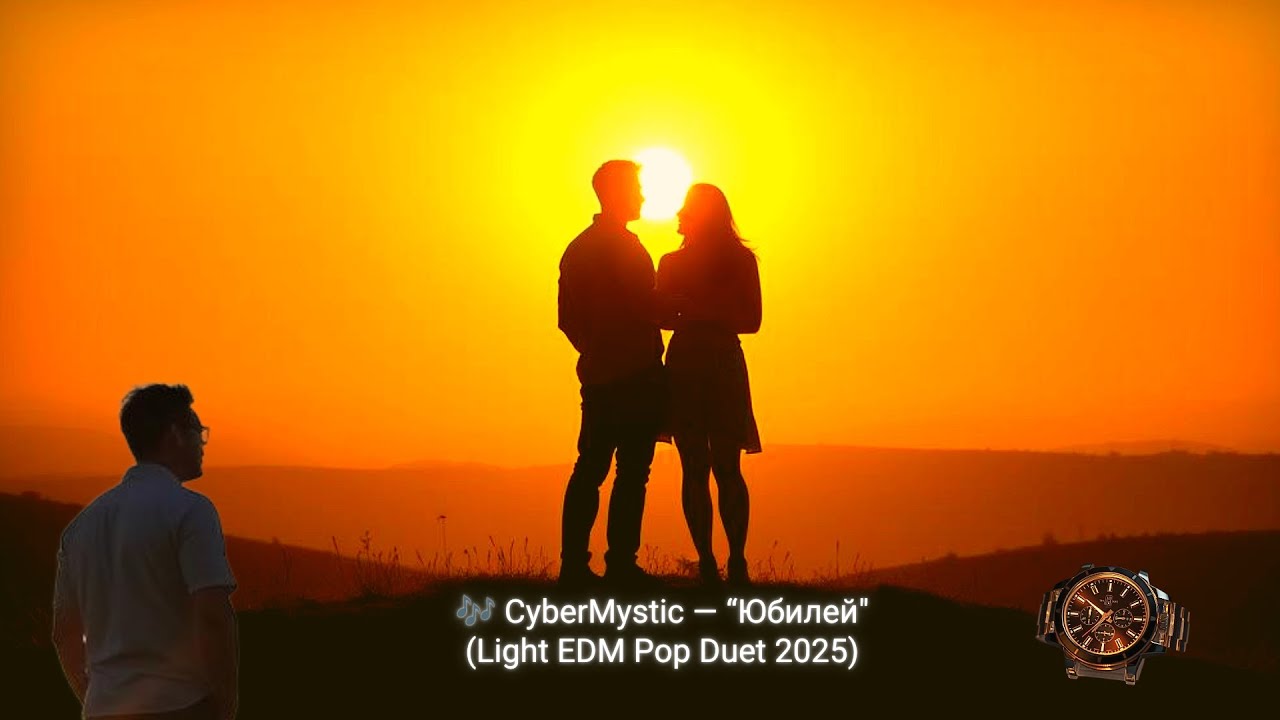 🎶 #Юбилей &mdash; светлая история о времени и жизни 💛 #MusicAI #CyberMystic #EDMpop #LightDuet2025