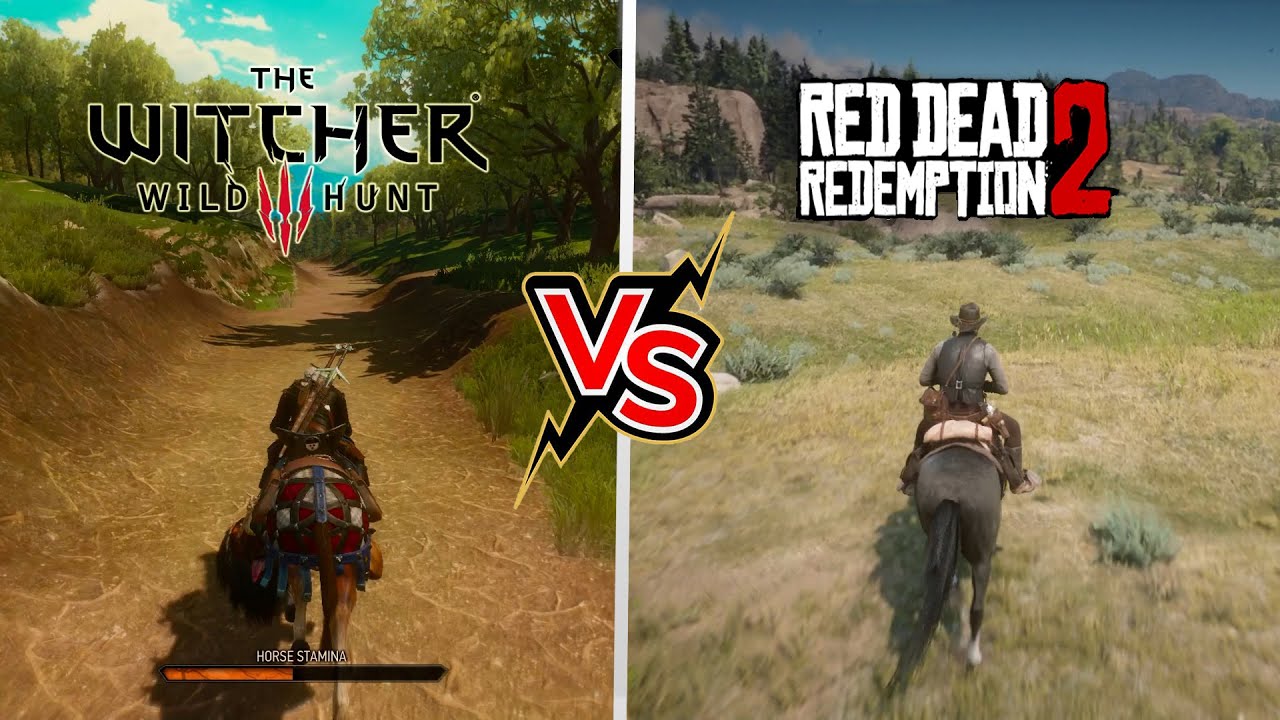 RDR 2 vs The Witcher 3 - Comparaison des D&eacute;tails