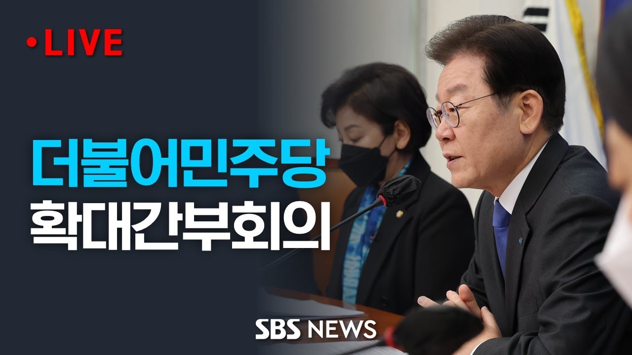 더불어민주당 확대간부회의 / SBS