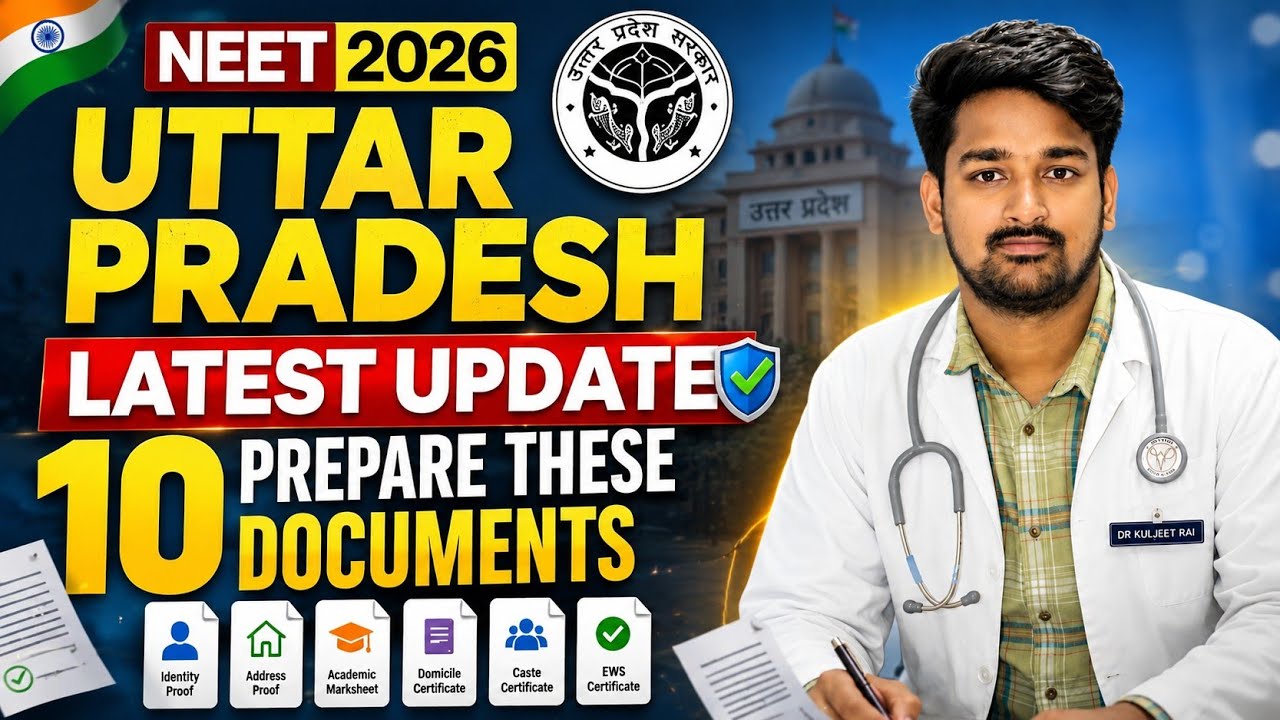 10 Important Documents for NEET 2026 | UP Registration and Formal Update #drkuljeetrai