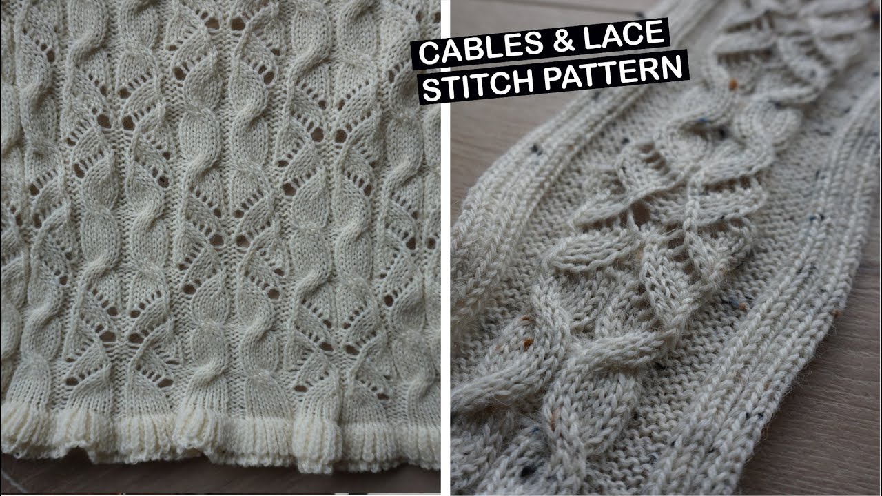 Cable & Lace Stitch on a Double-Bed Knitting Machine &mdash; Easy & Beautiful!