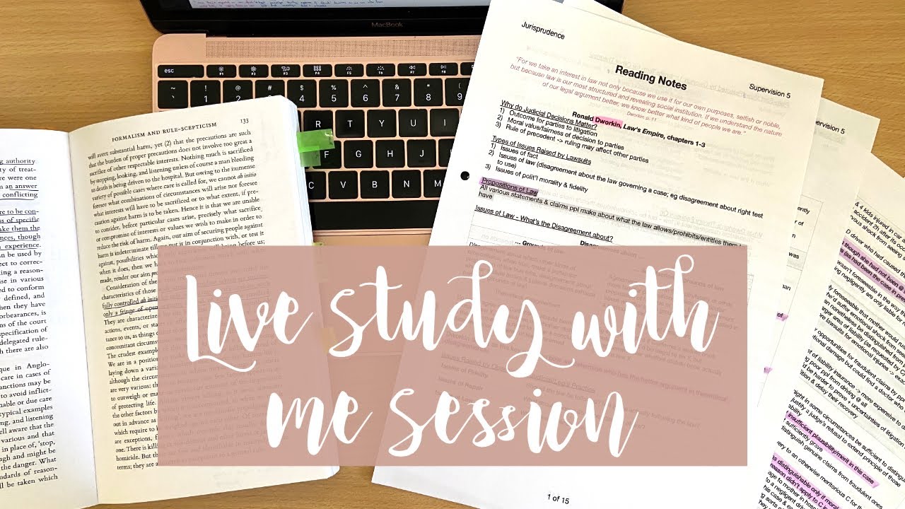 LIVE STUDY WITH ME | 2 HOURS | NO MUSIC