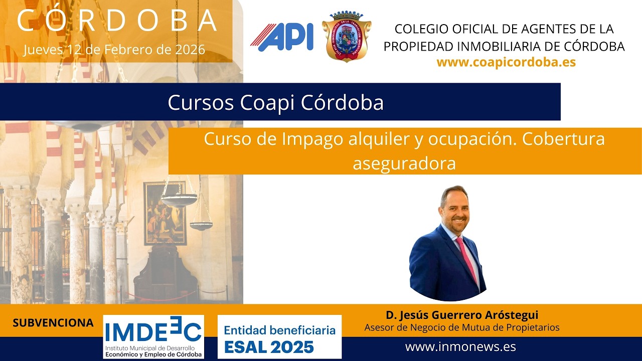 Curso de Impago alquiler y ocupación. Cobertura aseguradora