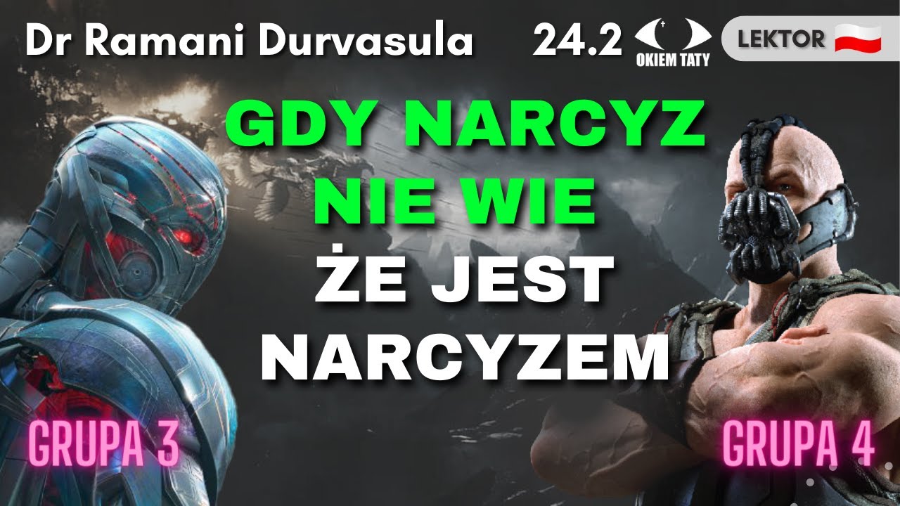 Co zrobi gdy powiesz mu że jest narcyzem? Gdy narcyz Nie wie że jest Narcyzem - Dr Ramani Lektor PL