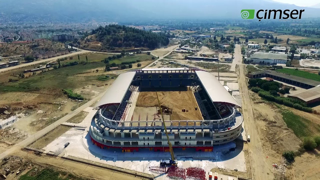 Tire Stadyumu Zemin Çalışmaları ve Çim Uygulaması - ÇİMSER