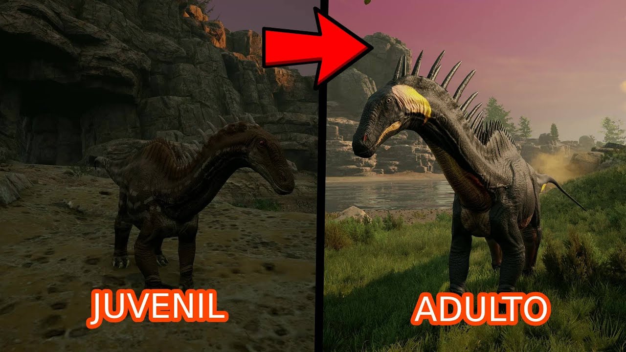 Sobreviviendo como un amargasaurio hasta hacerlo adulto - Path of titans español