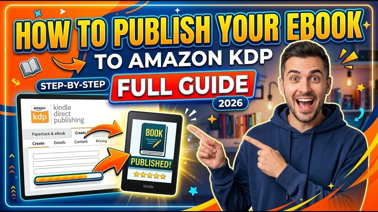 Как опубликовать свою электронную книгу на Amazon KDP — полное руководство (2026)