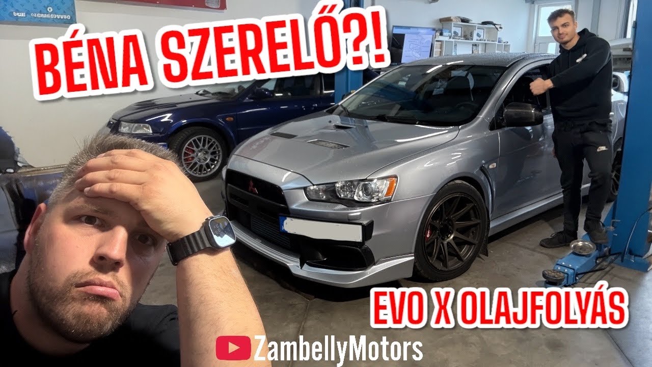 ÚJ MOTOR DE ÖMLIK AZ OLAJ?!  LANCER EVO X