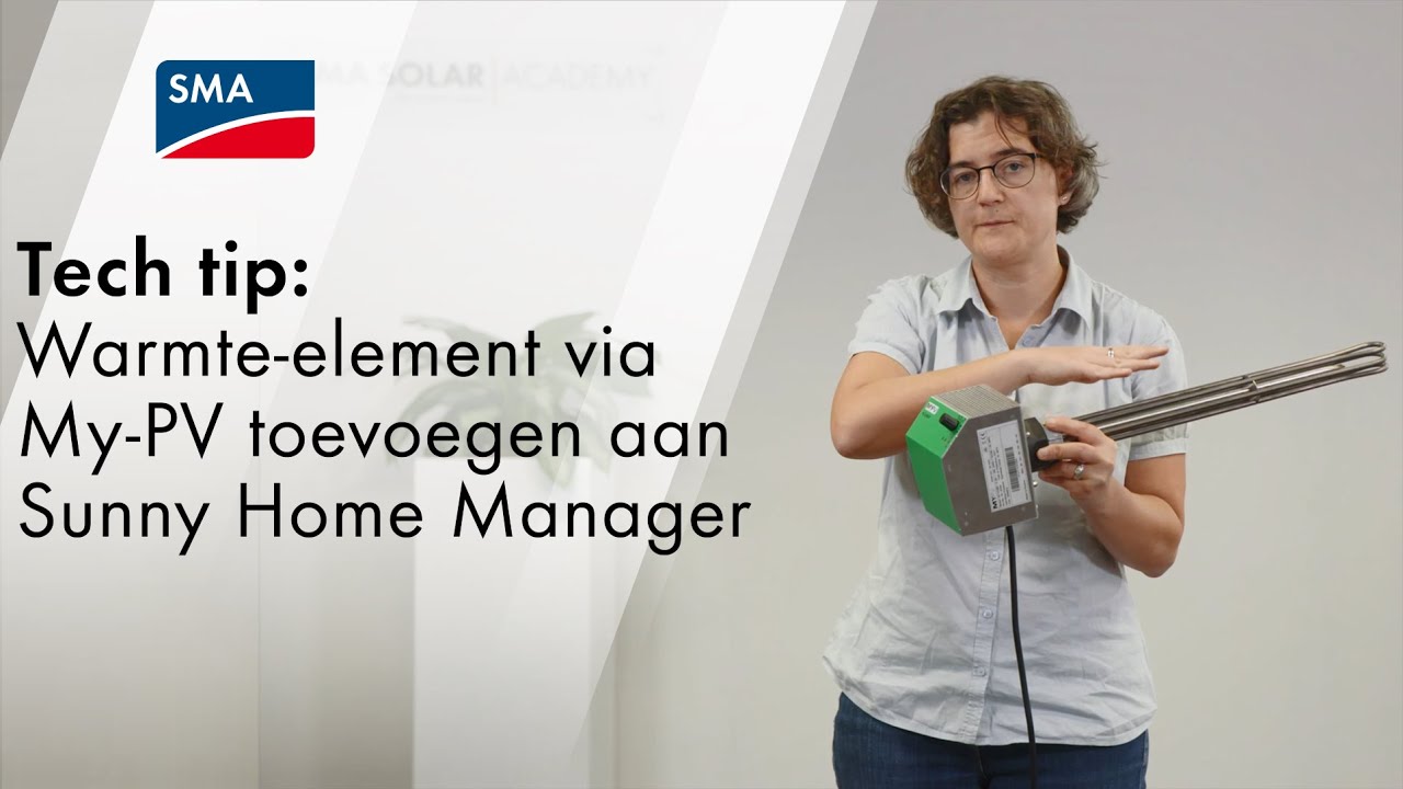 Tech Tip: Warmte-element via My-PV toevoegen aan Sunny Home Manager