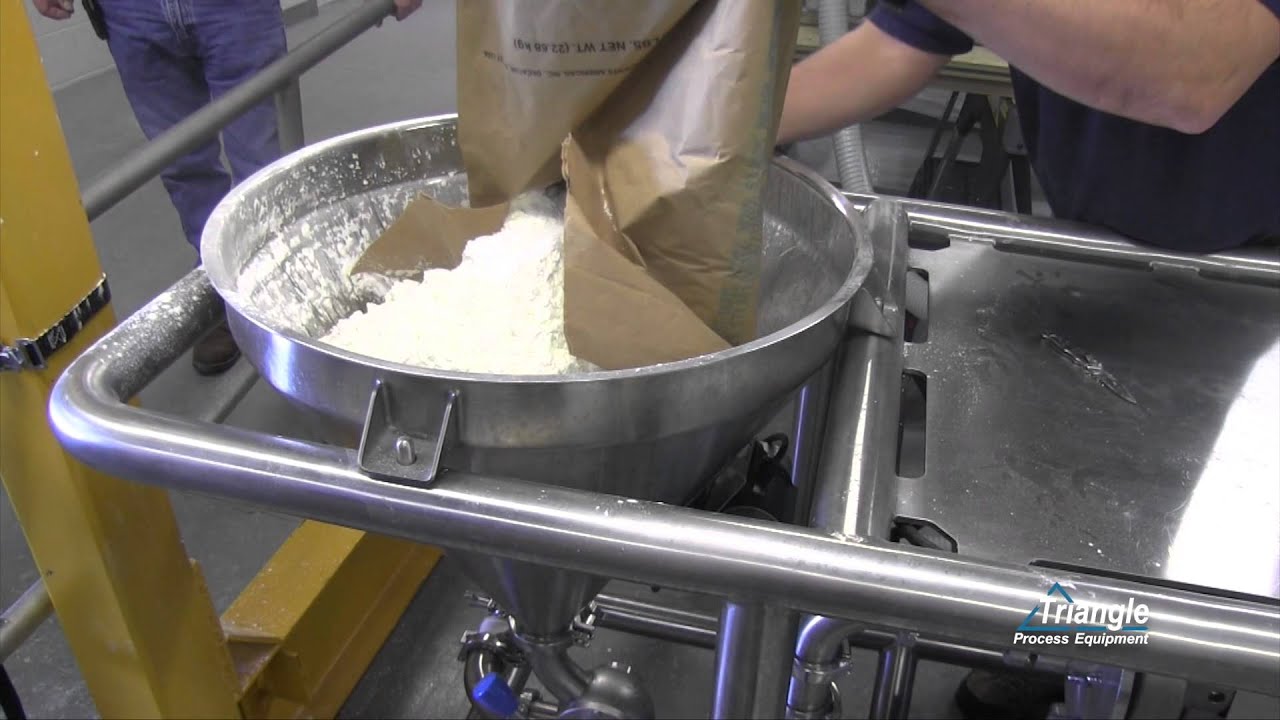 How to Add Powder to the Hopper on the Fristam Powder Mixer