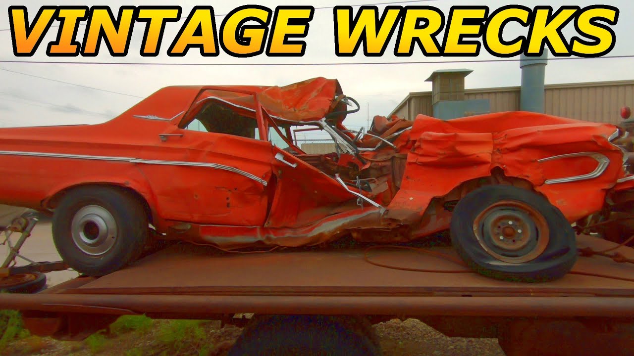 Vintage Wrecked Cars in A Vintage Car Collection!