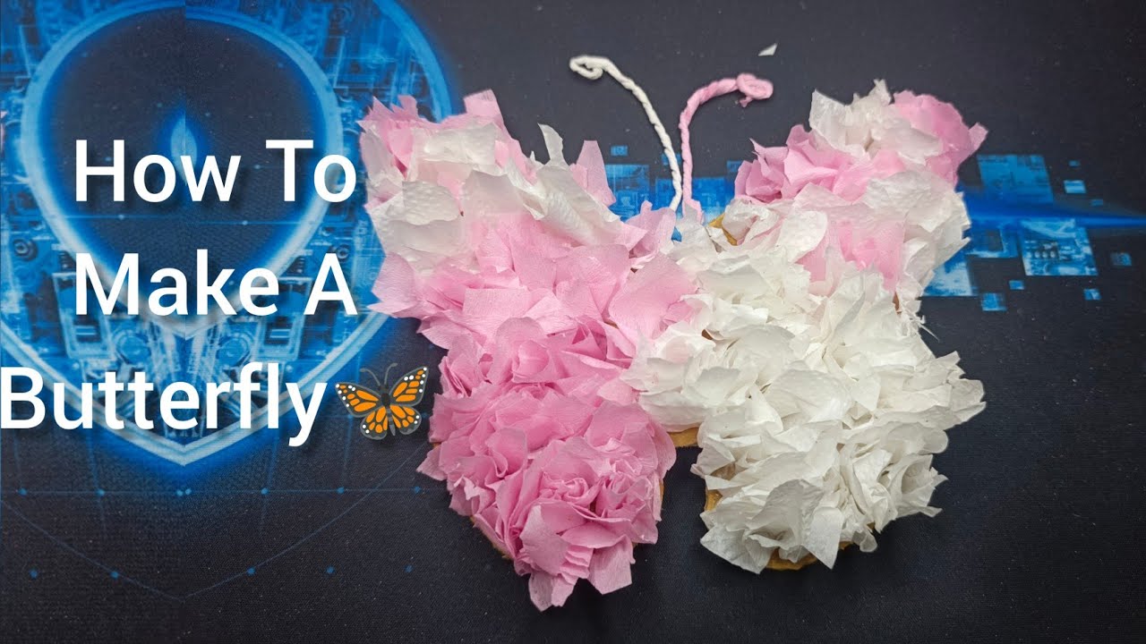 How to Make A Butterfly | কাগজ দিয়ে প্রজাপতি বানানো | kagoj diye projapoti banano | Valentine's Day